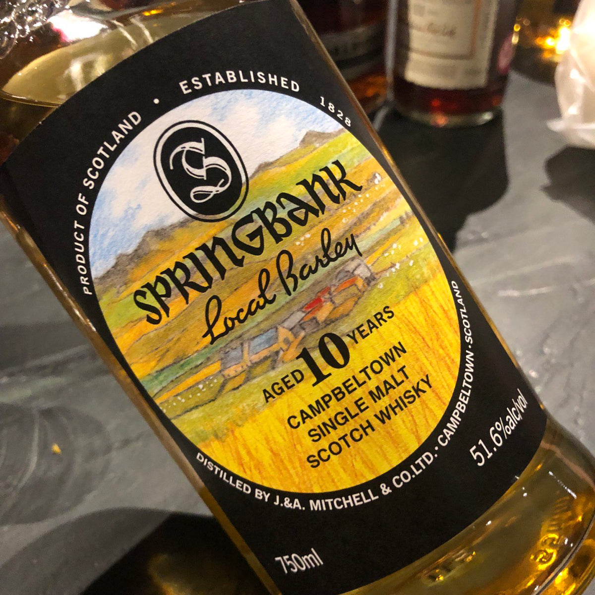 SPRINGBANK Local Barley 10年 700ml 51.6% Springbank Local Barley 10 Year Old, 2022, 51.6% ABV – 88 Bamboo