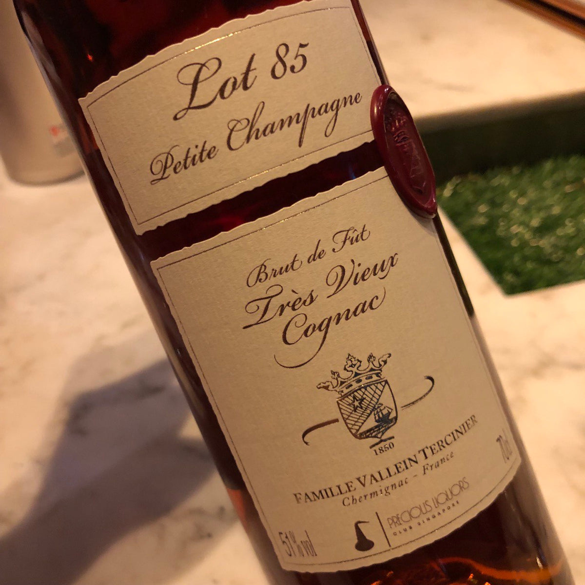 Vallein Tercinier Lot 85 Petite Champagne, 35 Years Old, bottled
