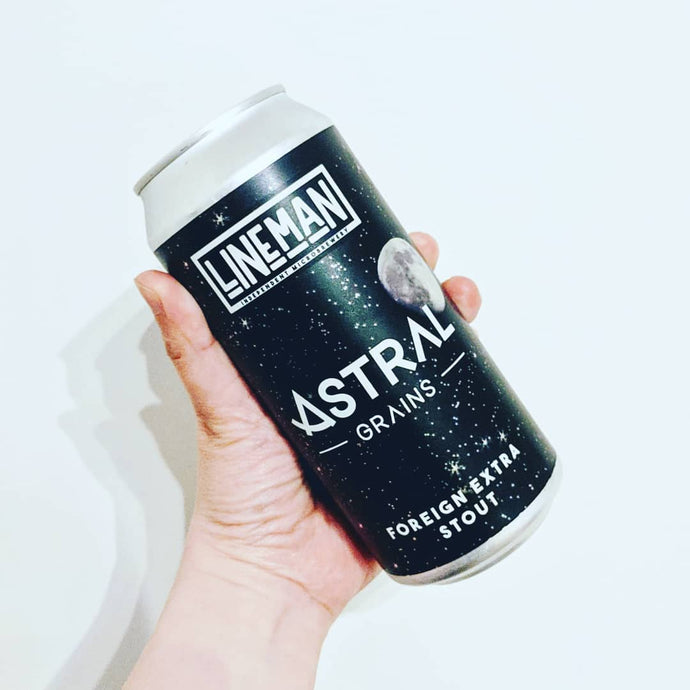 Lineman Beer's Astral Grains Foreign Extra Stout