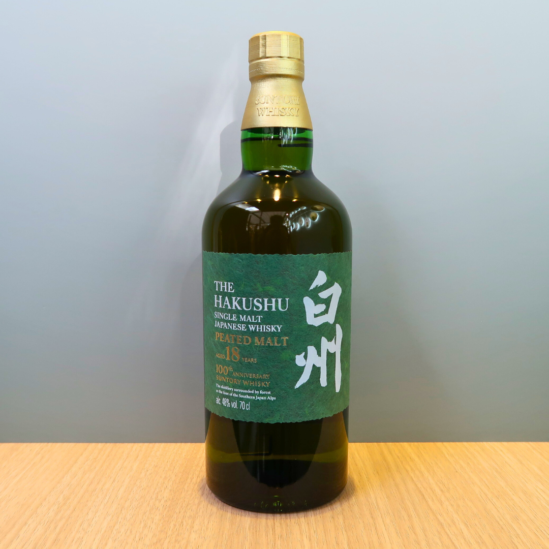 Hakushu 18 Peated Malt 100th Anniversary Limited Edition, 48% ABV Hakushu 18 Peated Malt 100th Anniversary Limited Edition, 48% ABV