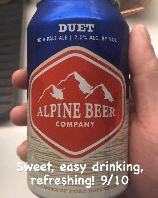 Duet IPA by Alpine Beer Company, 7%