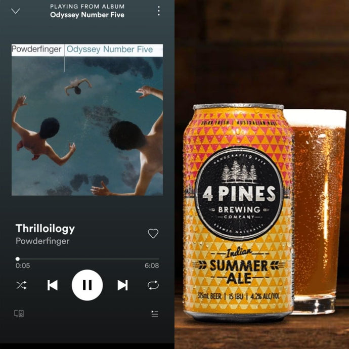 4 Pines Brewing Indian Summer Ale Torquay x Powderfinger - Trilloilogy