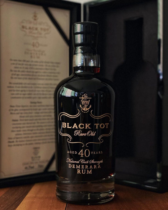 Black Tot Rum Rare Old, 40 Year Old, 44.2% ABV, Blended Rum, Elixir Distillers, LMDW Singapore