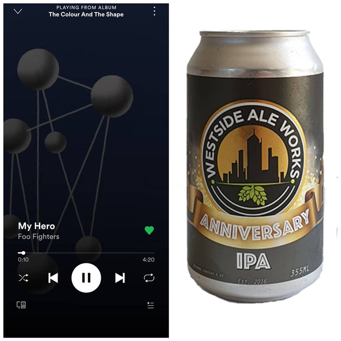 Westside Ale Works 4th Anniversary IPA x Foo Fighters - The Colour And The Shape