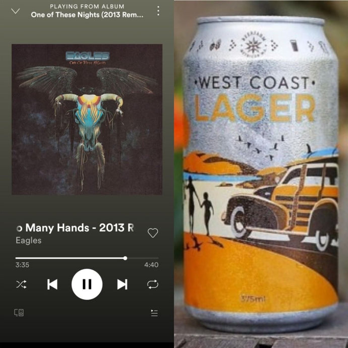 Beer Farm West Coast Lager from Margret River x The Eagles - One of These Nights