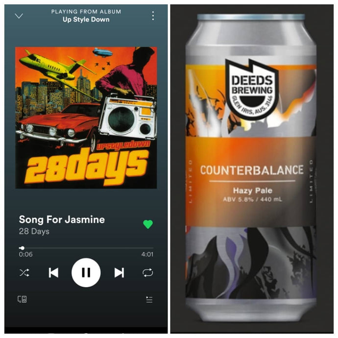 Deeds Brewing Counterbalance Hazy Pale x 28 Days - Song For Jasmine