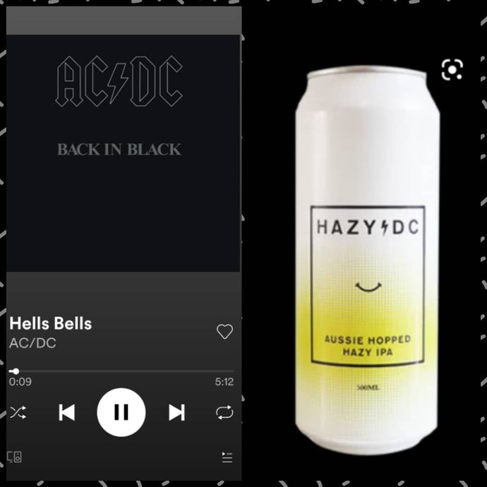 Balter Brewers Hazy DC Aussie Hopped Hazy IPA x AC/DC Hells Bells