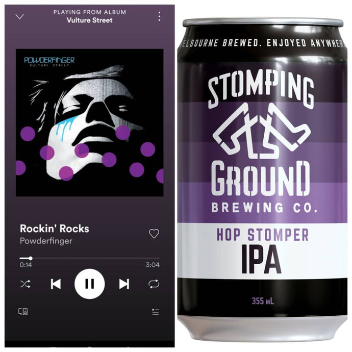 Stomping Ground Beer Hop Stomper IPA x Powderfinger - Rockin' Rocks