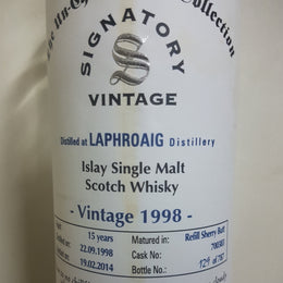 Taste Testing The Signatory Vintage Laphroaig Vintage 1998, 15 Years Old