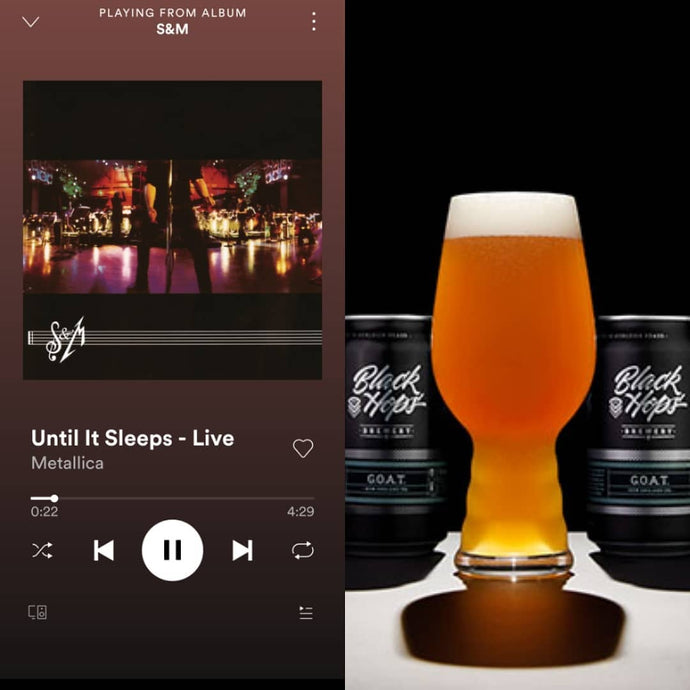 Black Hops Beer G.O.A.T. Hazy IPA x Metallica - Until It Sleeps