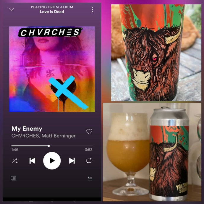 Tripping Animals Brewing Peach Vanilla Coconut Milkshake IPA x CHVRCHES, Matt Berninger - My Enemy