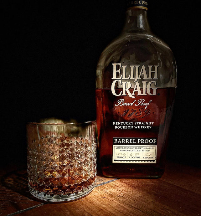 Elijah Craig ABV/barrel proof whiskey