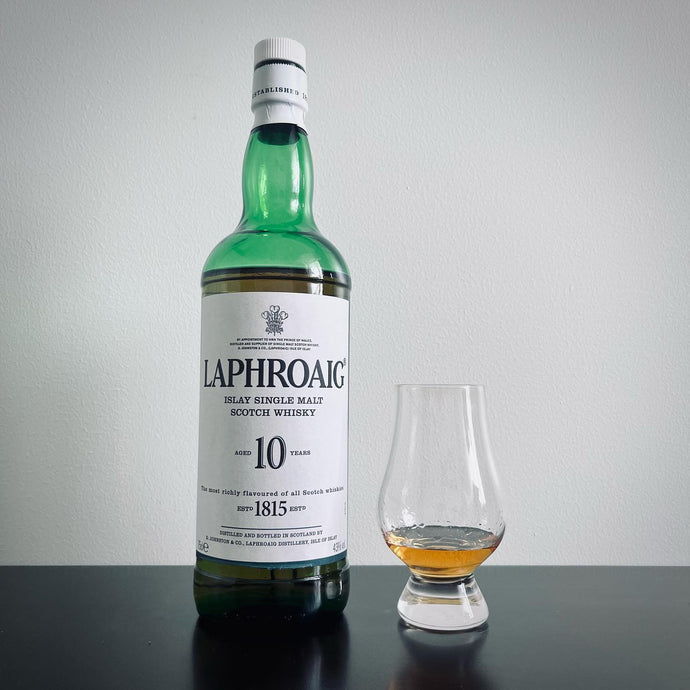 [Whisky Dram] No. 27. Laphroaig 10 Year Old. Musty Towels and Band-Aids. Peated Islay Single Malt Scotch.