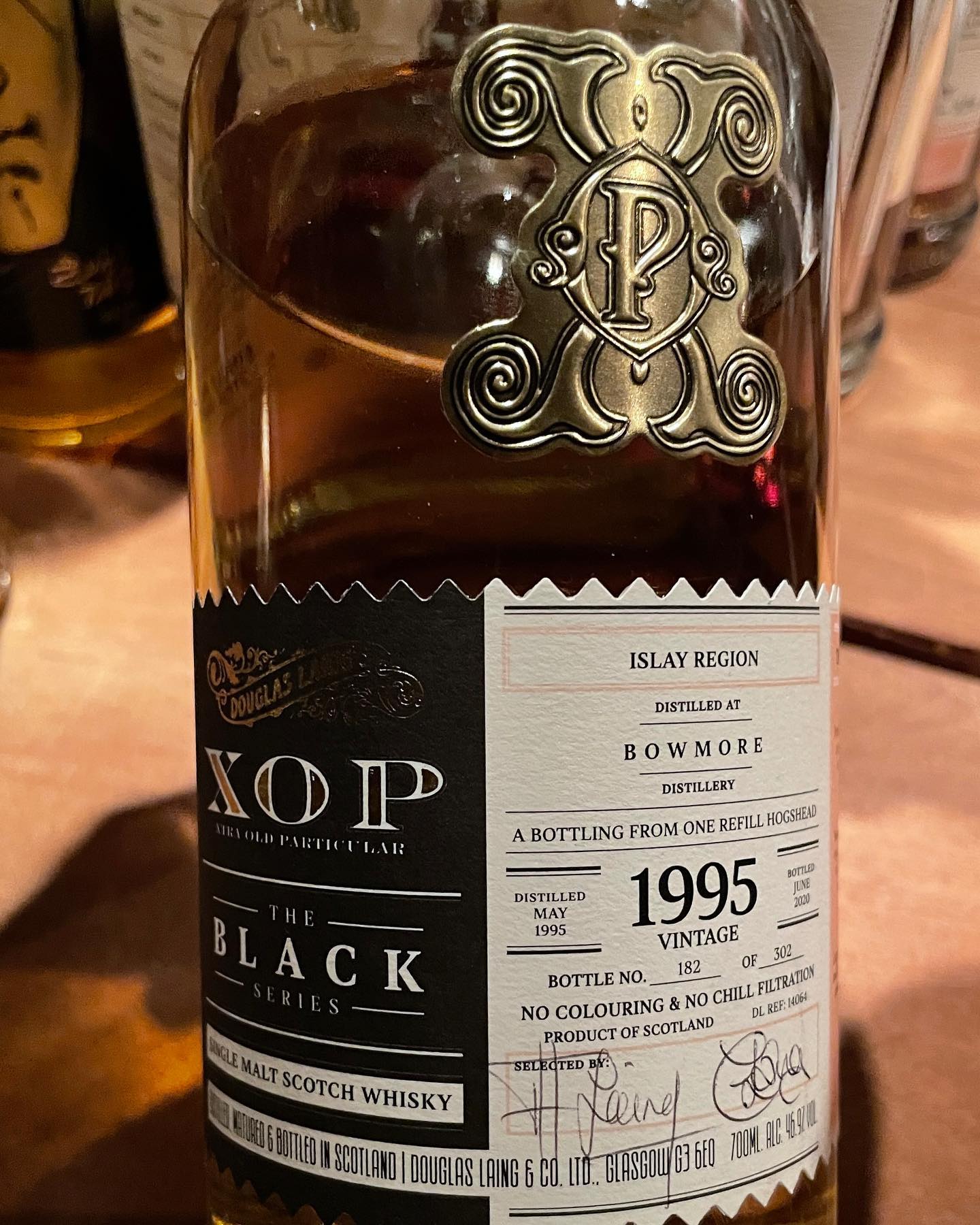 Bowmore 1995 25 Year Old, XOP The Black Series – 88 Bamboo