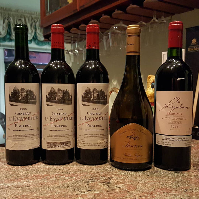 Chinese New Year's bait. 1995 Chateau L'Evangile, Pomerol; 1996 Fournier Pere & Fils Sancerre, Grande Cuvee, Vieilles Vignes; 2000 clos Margalaine, Margaux.