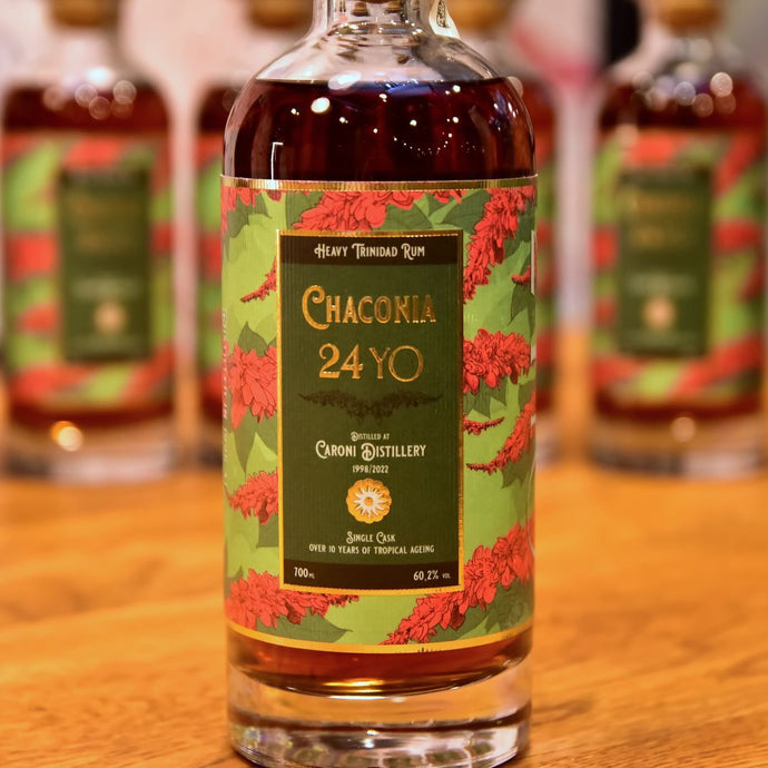 Caroni 1998, 24 Year Old, “Chaconia” from the Floral Rum Series, bottled by Distilia for Catawiki, 60.2% ABV