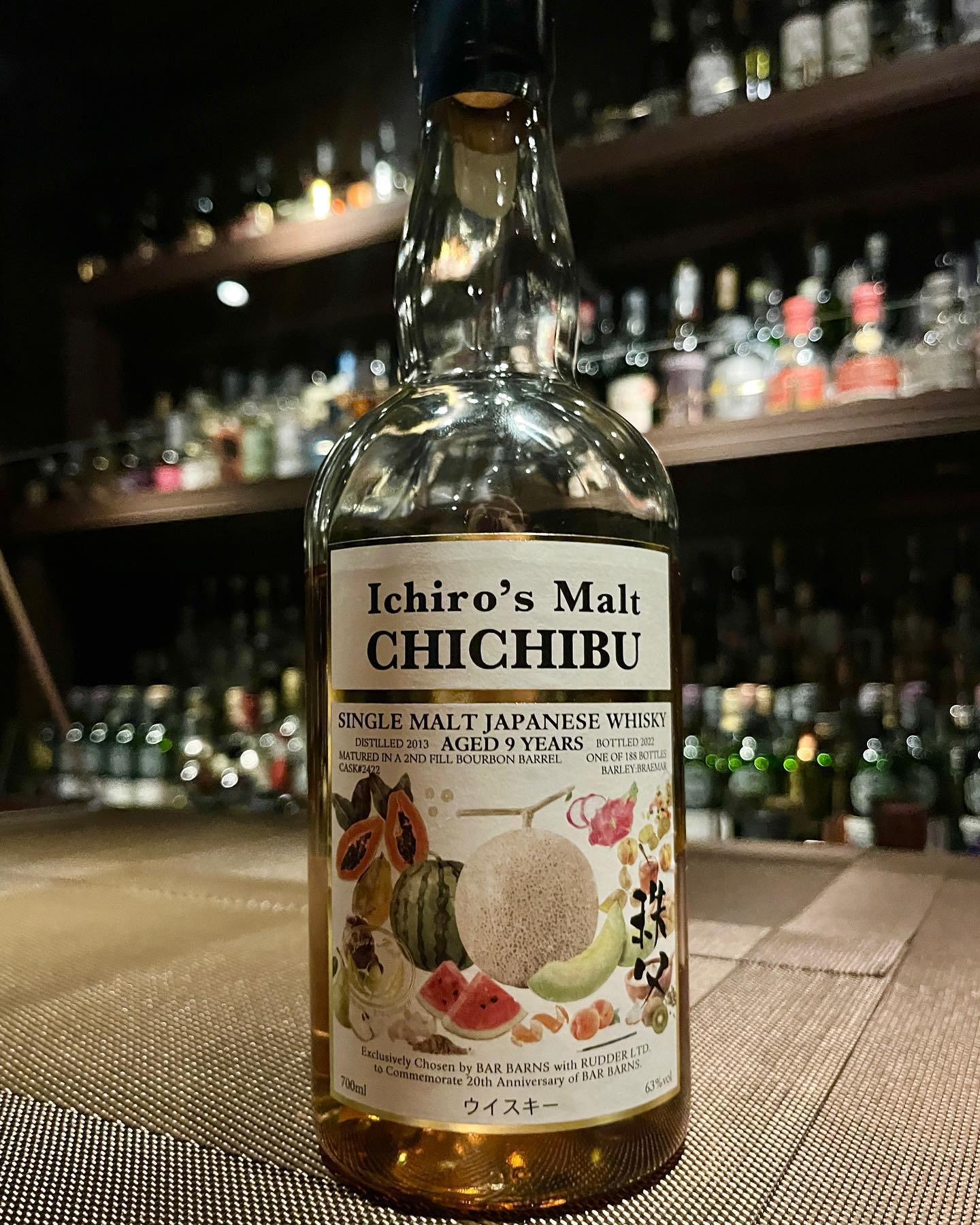 ✿イチローズモルトBAR BARNS20周年記念ボトル – 88 Bamboo