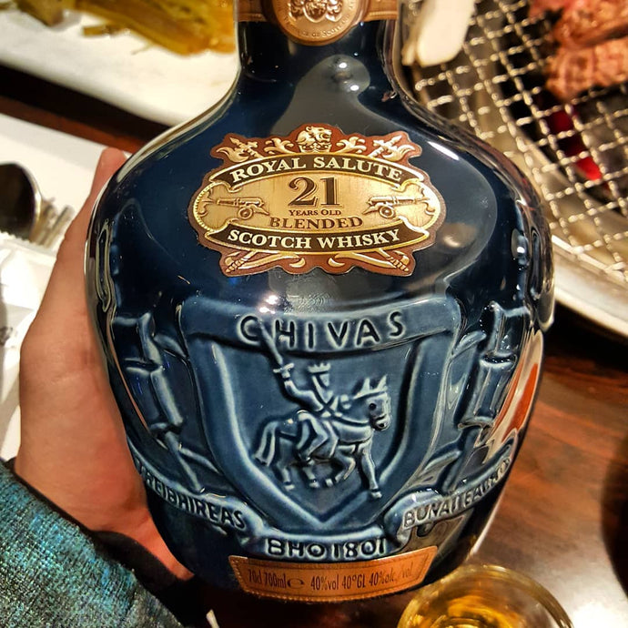 Chivas Regal Royal Salute, 21 Years Old, 40% abv.