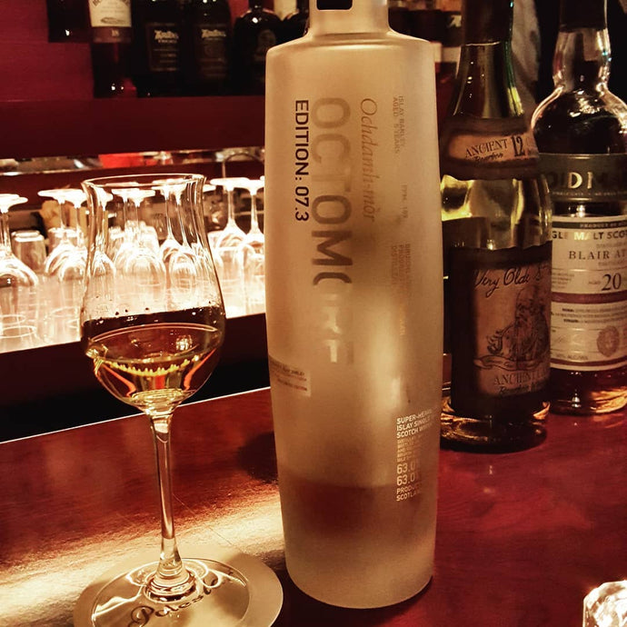 Bruichladdich Octomore edition 7.3, ochdamh-mòr, 5 years, 169 ppm, 63% abv.