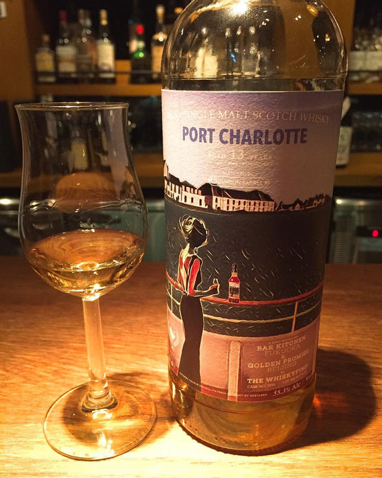 Port Charlotte, 13 Years Old, Joint Bottling for Bar Kitchen Fukuoka & Golden Promise Beijing by The WhiskyFind, 55.3% ABV