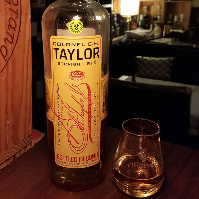 Colonel E.H. Taylor Straight Rye, 1st and only, 50% abv.