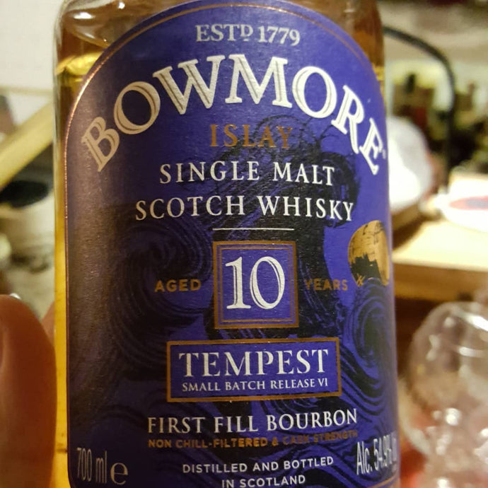 Bowmore, 10 Years Old, Tempest, Small Batch Release VI, First Fill Bourbon, 54.9% abv.