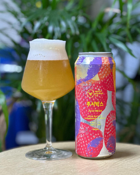 Juicybox Strawberry & Peach, Sour, Magpie Brewing Co.