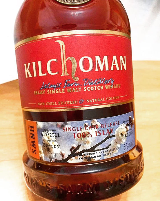 Kilchoman 100% Islay 2011, 6 Years Old, bottled for HNWS, 57% ABV