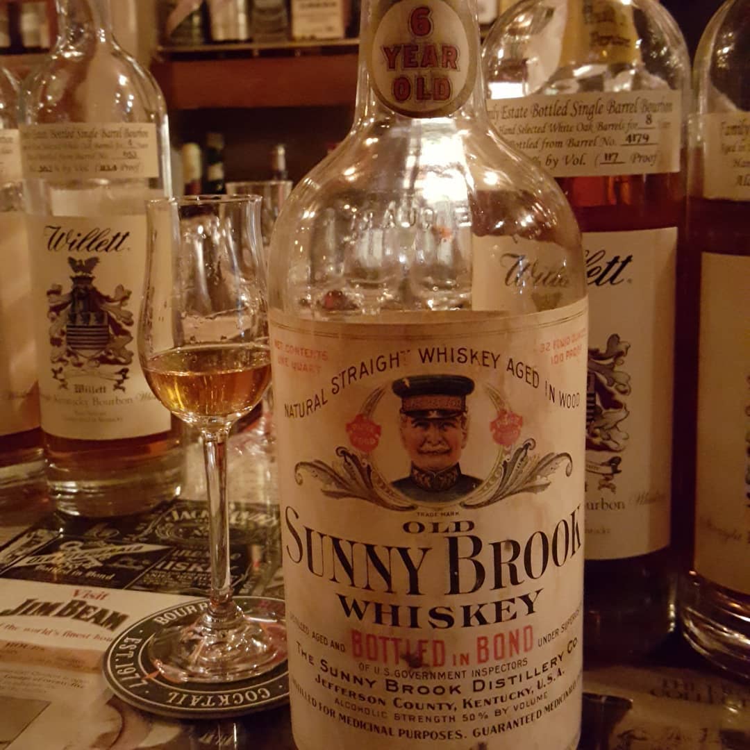 Old Sunny Brook Whiskey, 1919, 6 year, Rye Whisky, Bottle in Bond