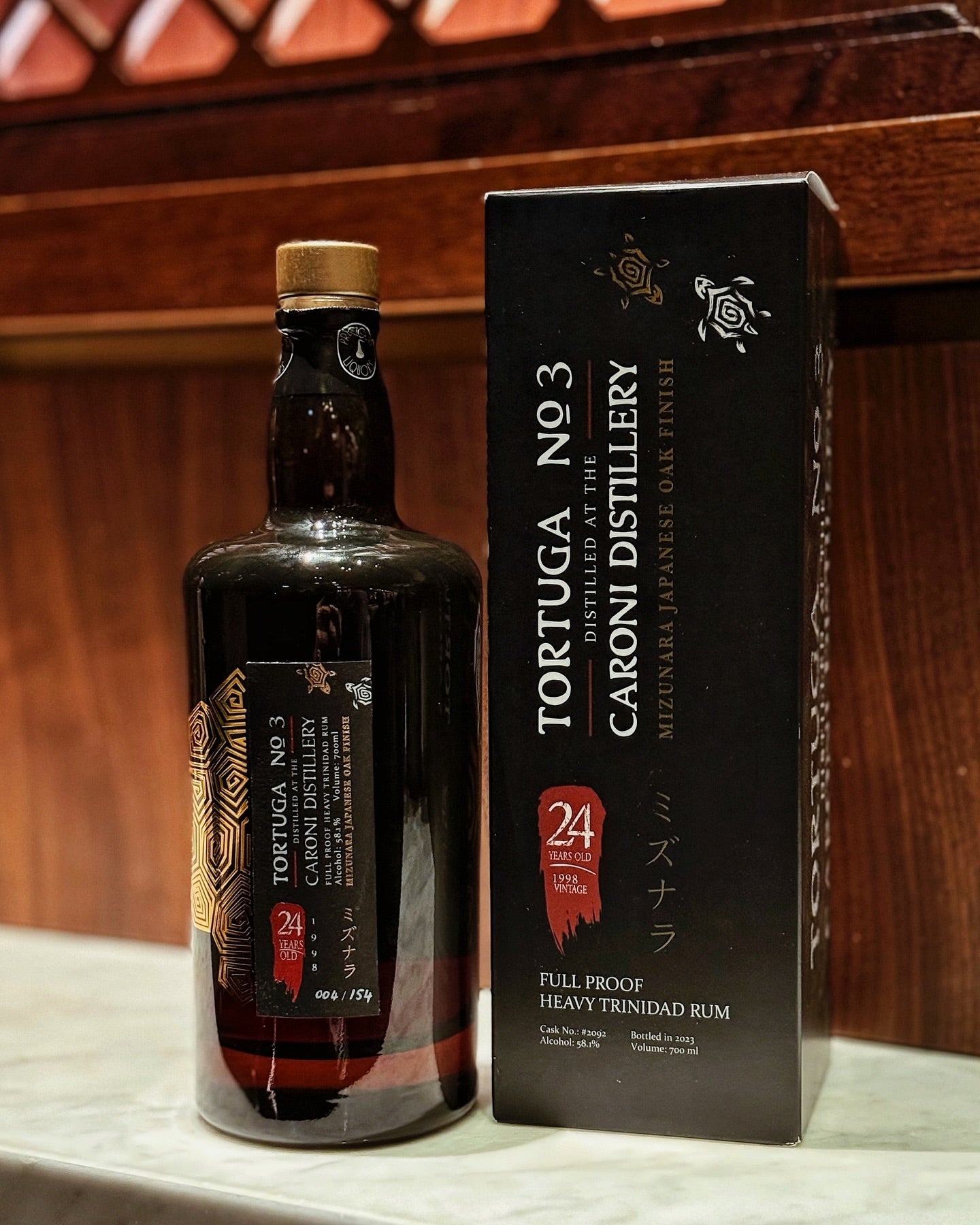 Tortuga No. 3 Caroni 1998, 24 Years Old, Mizunara Japanese Oak