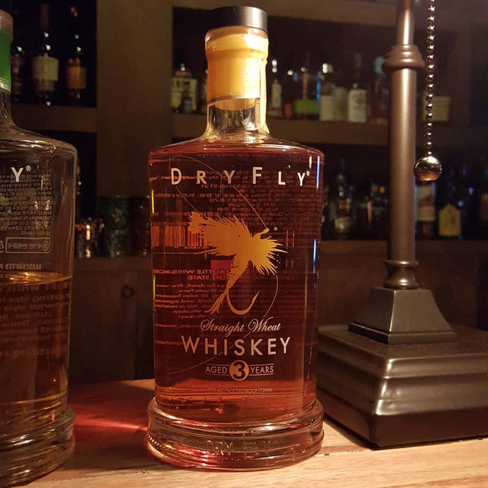 Dry Fly Straight Wheat, aged 3 years, 45% abv.