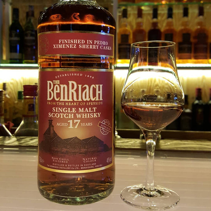 Benriach 17, Finished in Pedro Ximenez Sherry Casks, 46% abv.