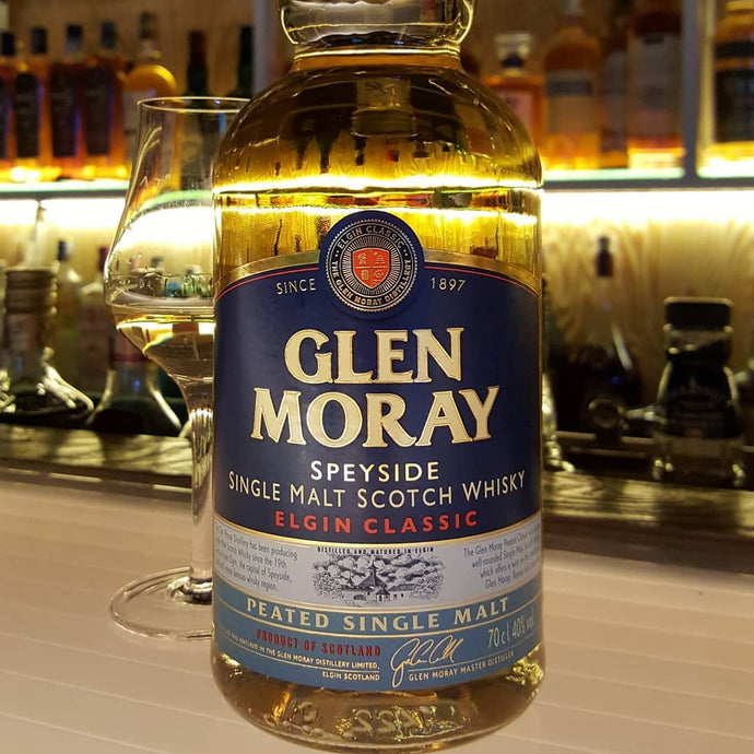 Glen Moray Elgin Classic Peated Single Malt, 40% abv.