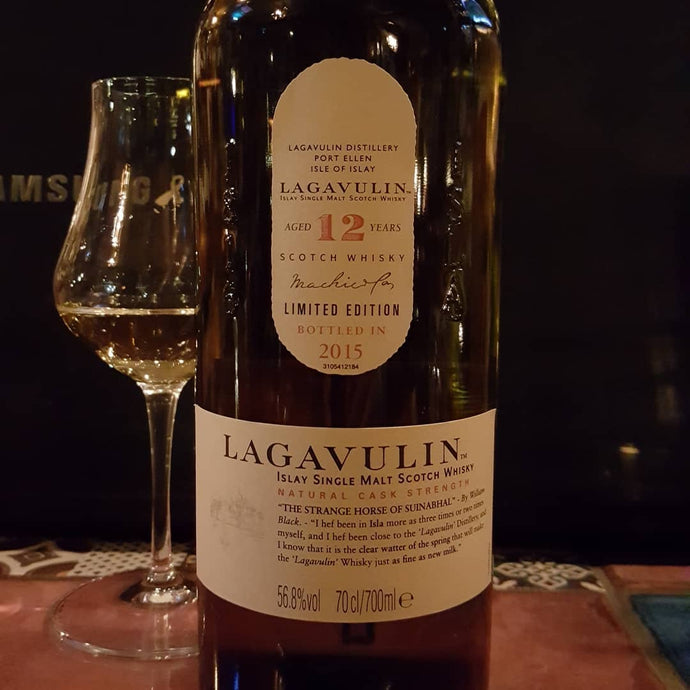 Lagavulin 12yo, b.2015, 56.8% abv.