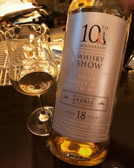 Ardbeg 18 Years Old, Whisky Show 10th Anniversary, The Whisky Exchange, 55.9% ABV