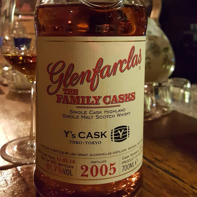 Glenfarclas, The Family Casks, 2005-2016, Y's Cask, Cask Number 3141, 305 bottles, 61.7% abv.