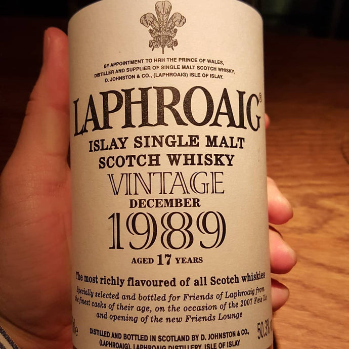 Laphroaig 1989, 17 years, 50.3% abv.