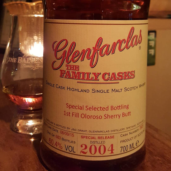Glenfarclas, The Family Casks, 2004-2015, Special Selected Bottling 1st fill Oloroso Sherry Butt, Cask Number 2623, 683 bottles, 60.4% abv.