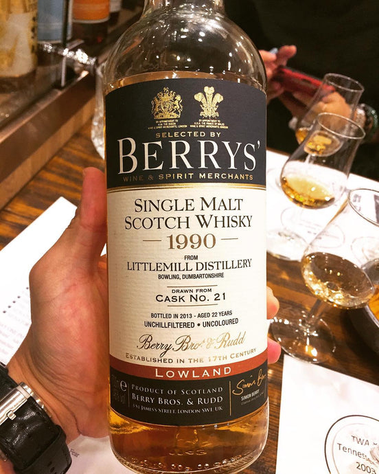 Littlemill 1990, 22 Year Old, Cask No. 21, Berry's Bros & Rudd