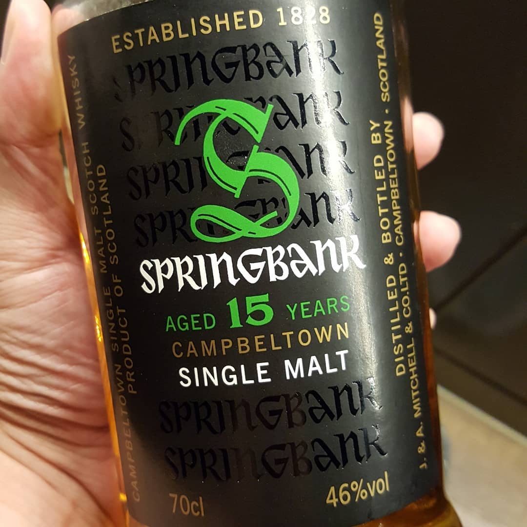 Springbank 15, 46% abv. – 88 Bamboo