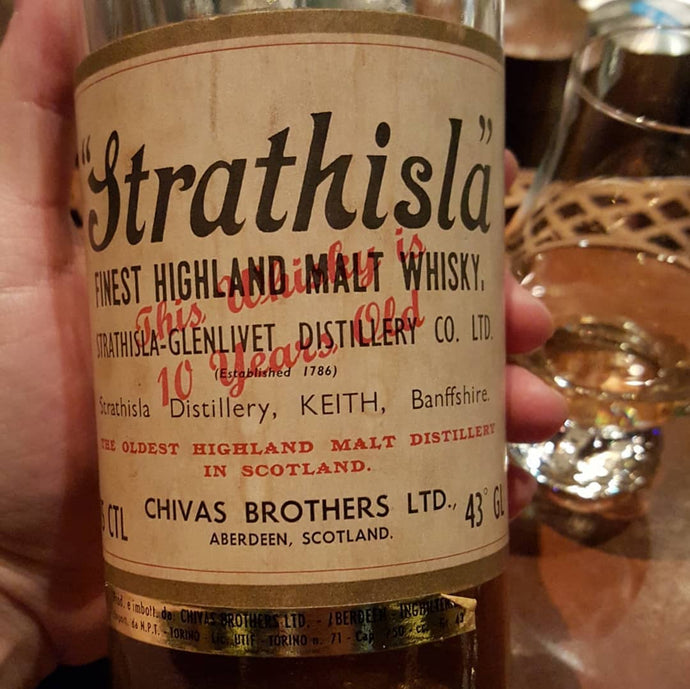 Strathisla 10 years, ~early 1960s?, 75 ctl, 43% abv.