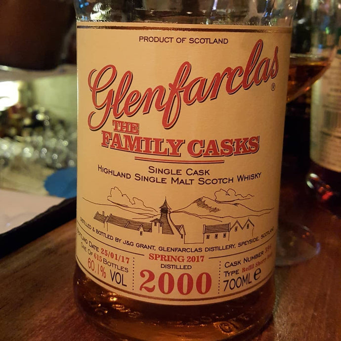 Glenfarclas, The Family Casks, 2000-2017, Refill Sherry Butts, Cask Number 396, 615 bottles, 60.1% abv.