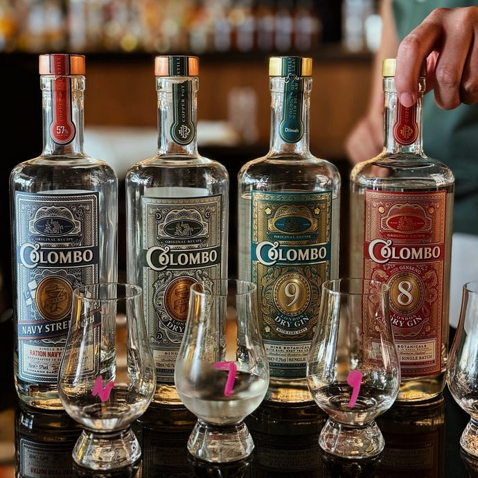 Tasting Through Colombo Gin's Collection: Colombo Dry Gin; Navy Strength; No. 8; No. 9 & Ceylon Arrack