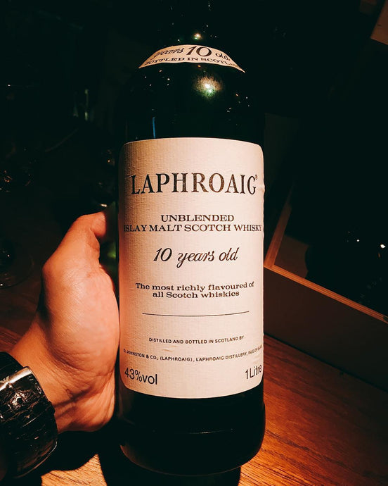 Laphroaig 10 Year Old Unblended Islay Scotch Whisky 43%