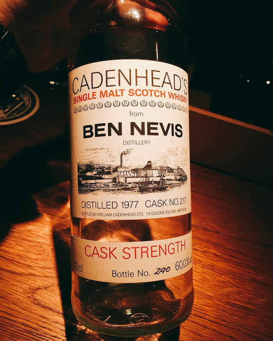 Cadenhead's Ben Nevis 1977 (1995/1996) Single Cask Cask Strength 60%