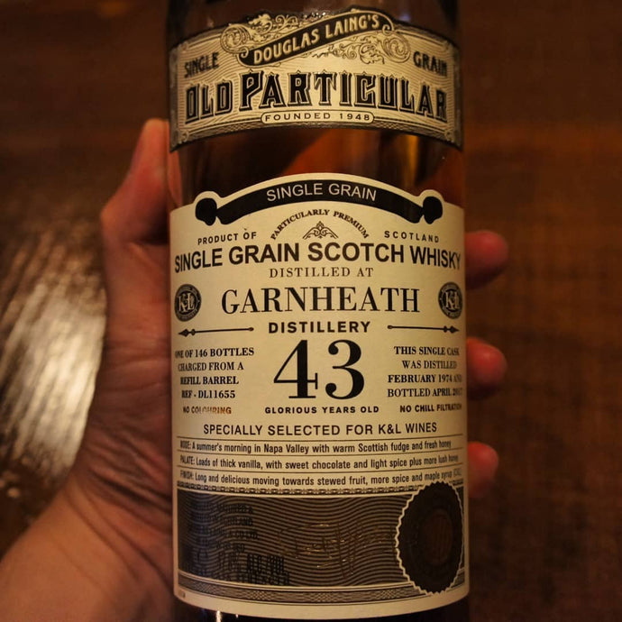 Garnheath 43, Old Particular, Specially Selected for K&L Wines, Refill Hogshead Ref - DL11655, 146 bottles, 47.8% abv.