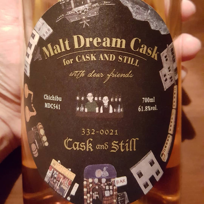 Chichibu, 2009-2016, Malt Dream Cask exclusively bottled for Cask and Still, 332-0021, ex-bourbon MDC 541, 176/193, 61.8% abv.