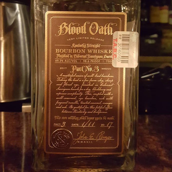 Blood Oath, Pact 3, 49.3% abv.