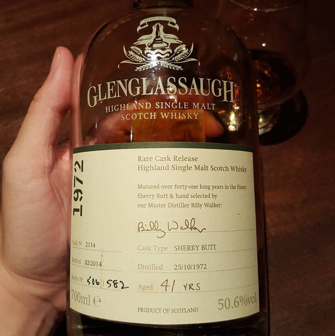 Glenglassaugh 1972, 41 years old, Sherry butt no. 2114, 506/582, 50.6% abv.