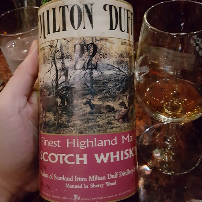 Miltonduff 22, 1966-1988, Italian import, 43% abv.